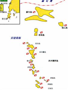 島嶼相關位置圖